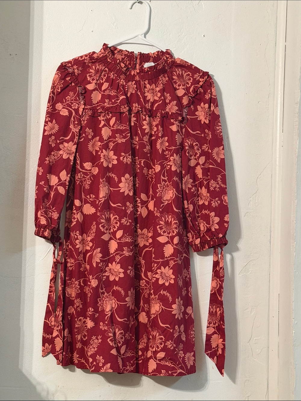 Sugarlips Mulberry Bossie Smocked Yoke Mini Dress